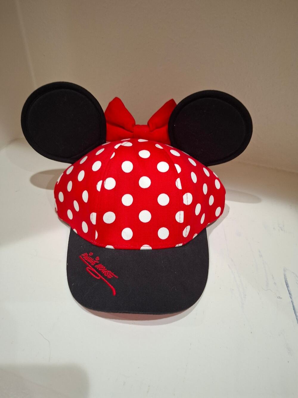Disney Parks Minnie Mouse Hat Cap Ears  Snapback Youth Girls
